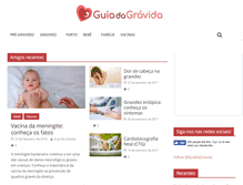 Tablet Screenshot of guiadagravida.com